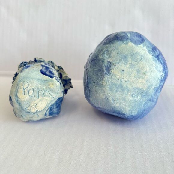 Hand Made Eyeball Eyes Folk Art Ceramic Pottery Vase OOAK Artisan Folk Oddity Sm - Picture 7 of 9